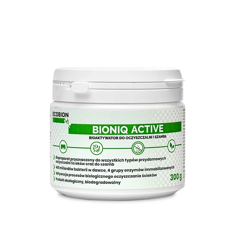 Biopreparāts tīrīšanas ierīcēm BioniQ Active granulas 0.3 kg Biopreparāts tīrīšanas ierīcēm BioniQ Active granulas 0.3 kg