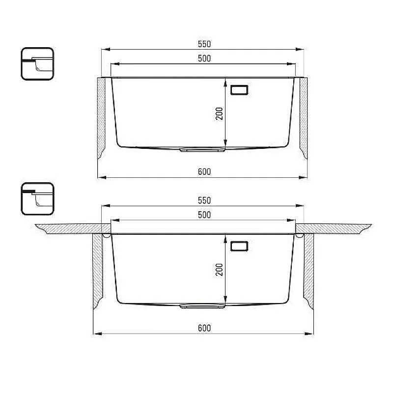 SINK DEANTE STAINLESS STEEL ZPO_C10B