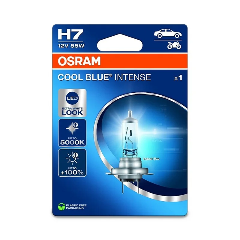 LAMPIŅA AUTO OSRAM BLUE INTENSE55W 12VH7 LAMPIŅA AUTO OSRAM BLUE INTENSE55W 12VH7