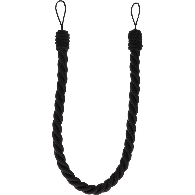 TIEBACK DECO ROPE BLACK