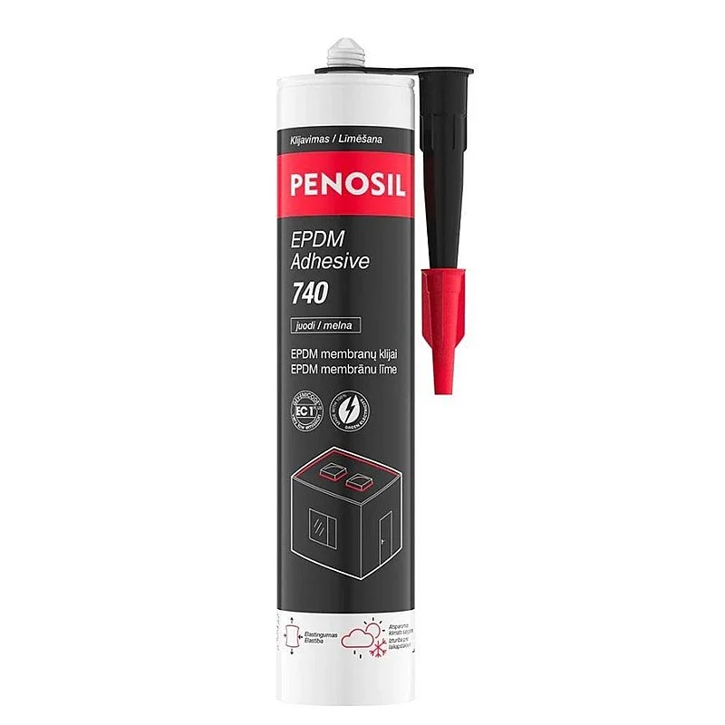 Klijai montažiniai Penosil EPDM 740. juodi 290 ml