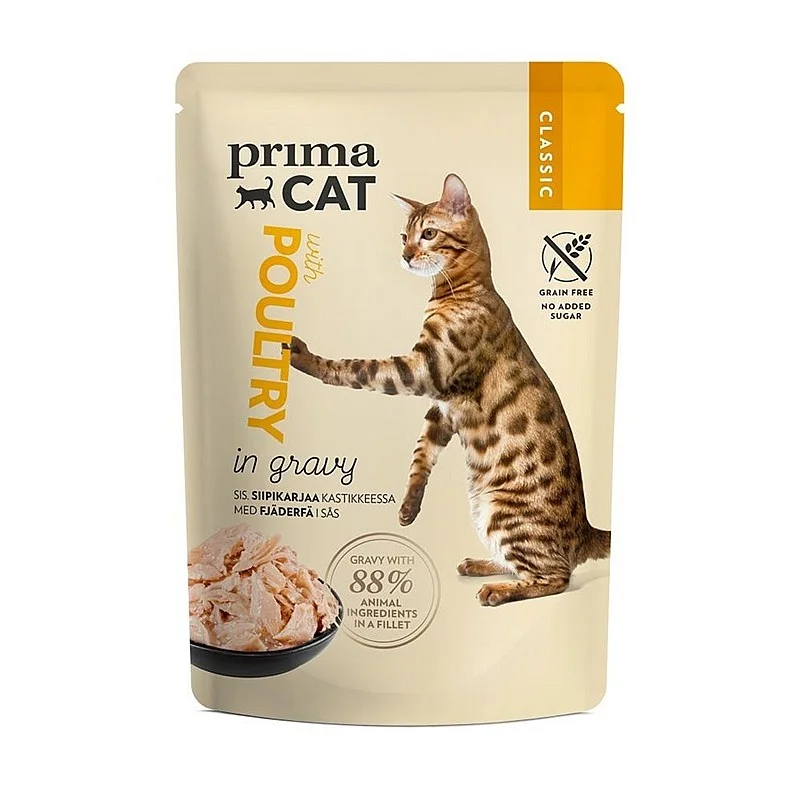PRIMACAT CLASSIC POULTRY IN GRAVY 85G