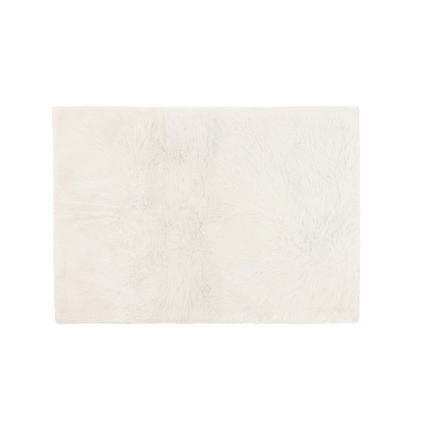 FAKE RABBIT FUR120X170CM RECTANGLE WHITE