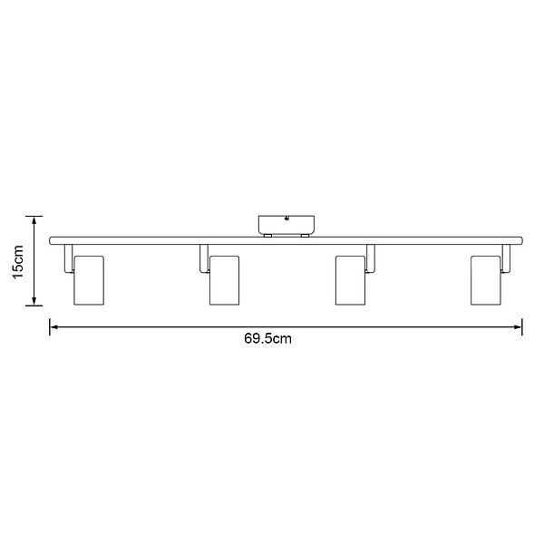 SPOT LIGHT SAFI 4XGU10 WHITE