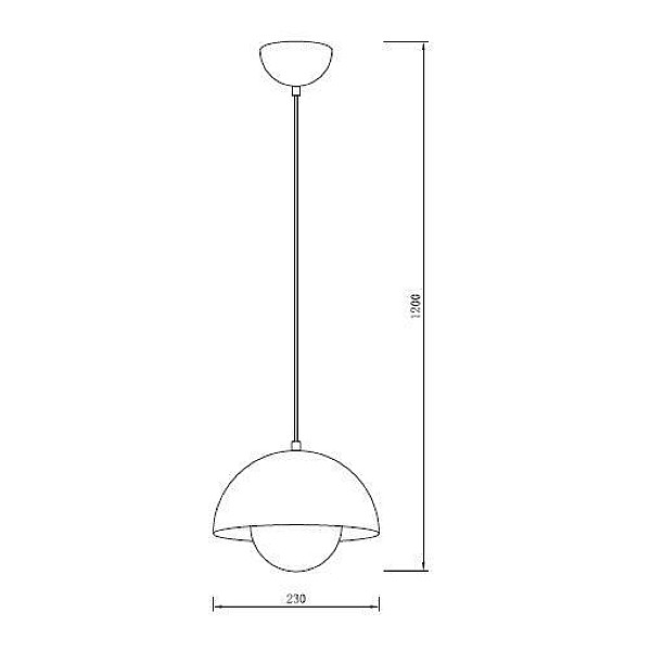 PENDANT LIGHT VAN D23 E27 BLACK