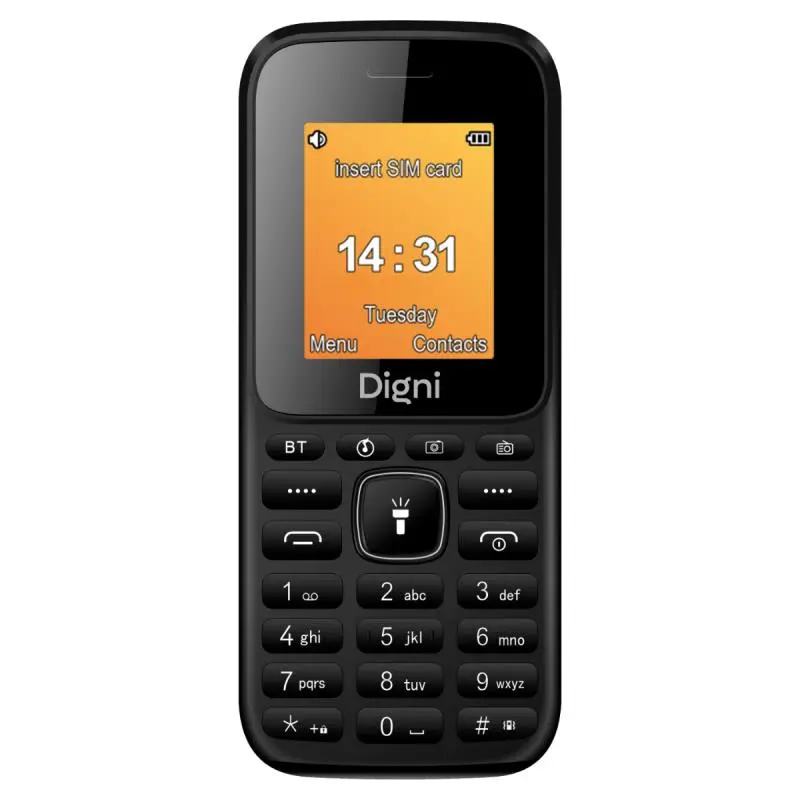 Mobilusis telefonas Estar Digni Mini. 32 MB. juodas Mobilusis telefonas Estar Digni Mini. 32 MB. juodas