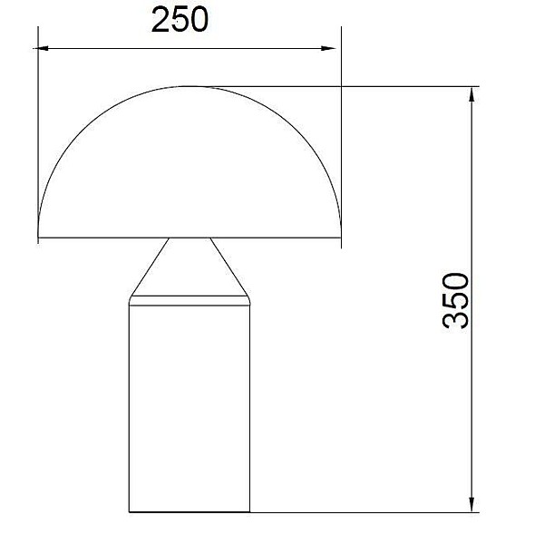 TABLE LIGHT AURAS E27 BLACK