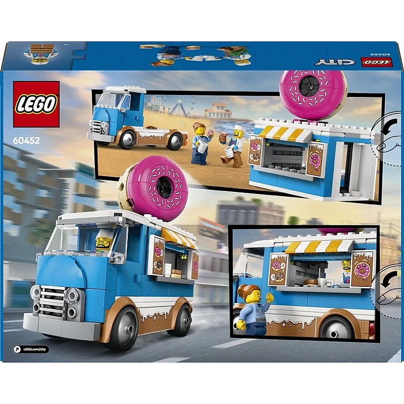 Konstruktorius LEGO® City Doughnut Truck 60452. 196 vnt. Konstruktorius LEGO® City Doughnut Truck 60452. 196 vnt.