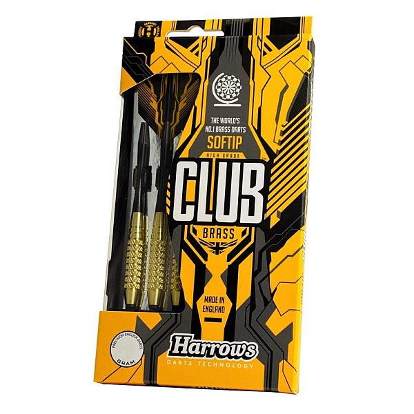 DARTS SOFTIP HARROWS CLUB BRASS 3X14GK