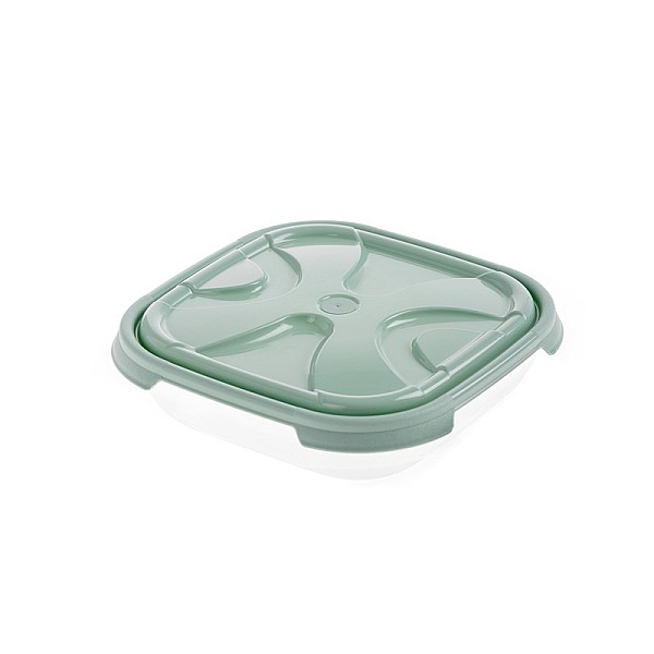 FOOD CONTAINER SQUARE NORDIC GREEN 0.55L