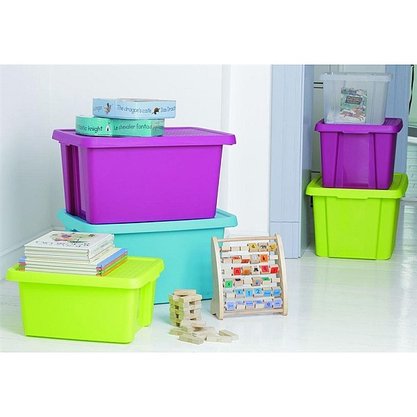 STORAGEBOXCURVER 16L+LID GREEN 598