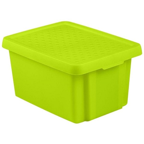 STORAGEBOXCURVER 16L+LID GREEN 598