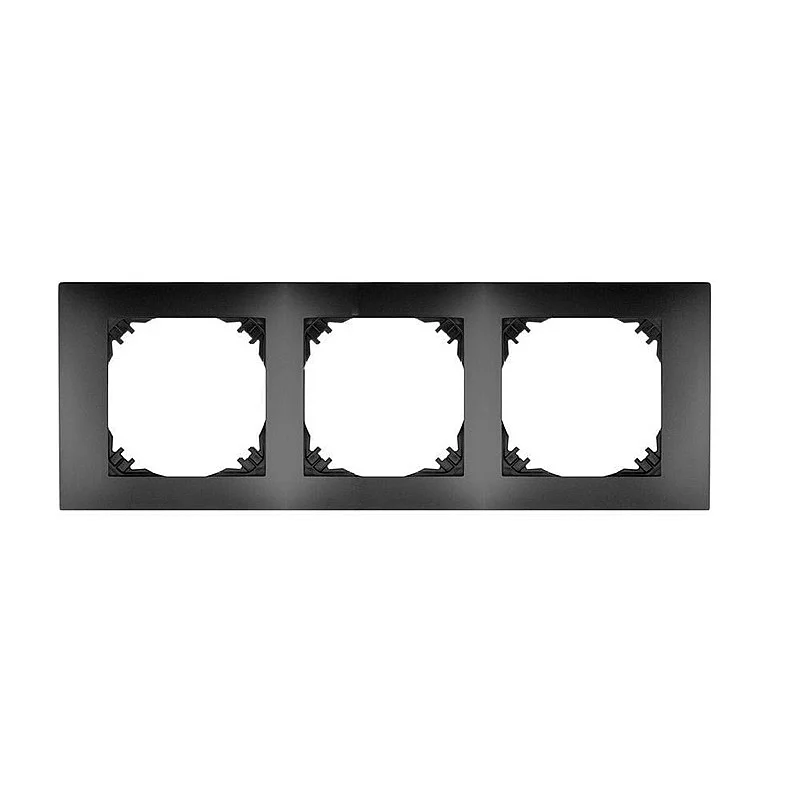 Trivietis rėmelis ELEKTRO-PLAST VESTRA. juodos spalvos