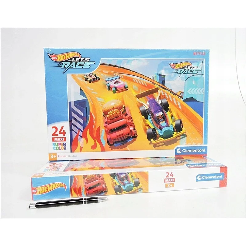 Dėlionė Clementoni Hot Wheels. 62 cm x 42 cm. 24 dal.
