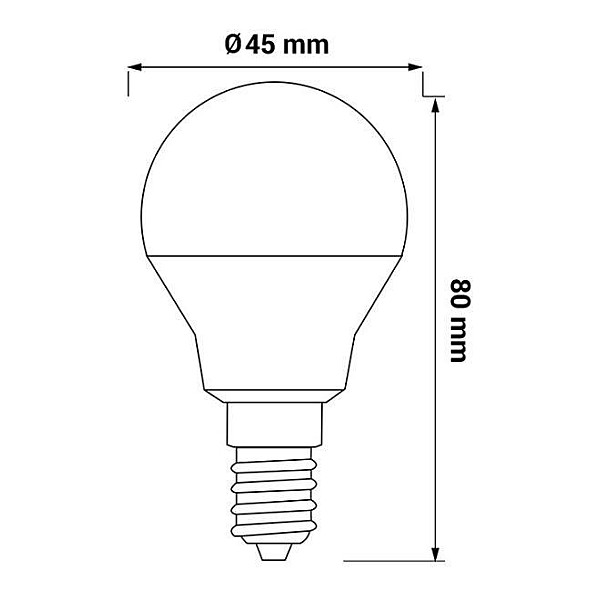 ORO-E14-G45-TOTO-8W-WW