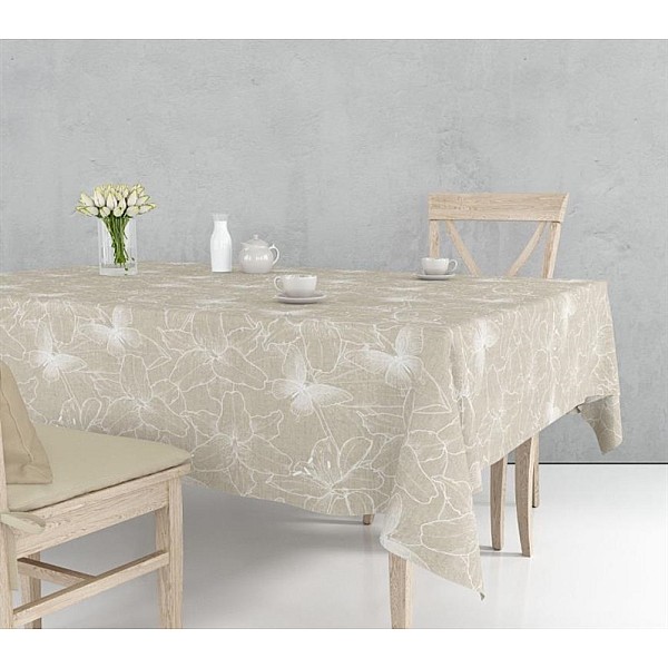 TABLECLOTH DJT-1078 LINEN2 140X300CM