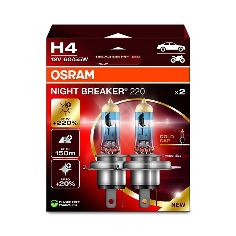 LAMPIŅA AUTO OSRAM 60/55W 12VP43T 5X2 H4 LAMPIŅA AUTO OSRAM 60/55W 12VP43T 5X2 H4