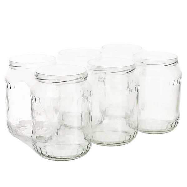 JAR 720ML 6PCS WITHOUT LID 82MM