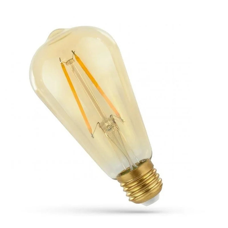 LEMPUTĖ LED E27 ST58 4.9W 2400K 490LM AMB