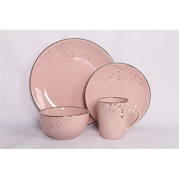 Šķīvis Domoletti Speckle Pink 1A-003-S3. Ø 19.5 cm. rozā