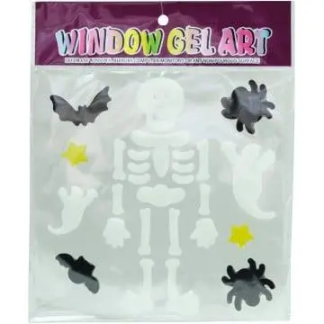 WINDOW STICK HALLOW 17X17CM VARIOU DESIG