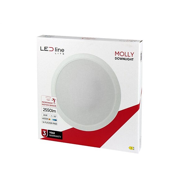 RECESSED LED LIGHT MOLLY WITH SENSOR 24W