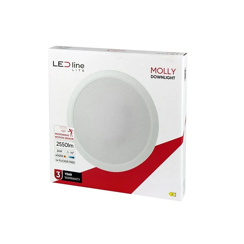 Iebūvēta lampa LED Line MOLLY. 24W. 4000°K. LED. balta Iebūvēta lampa LED Line MOLLY. 24W. 4000°K. LED. balta