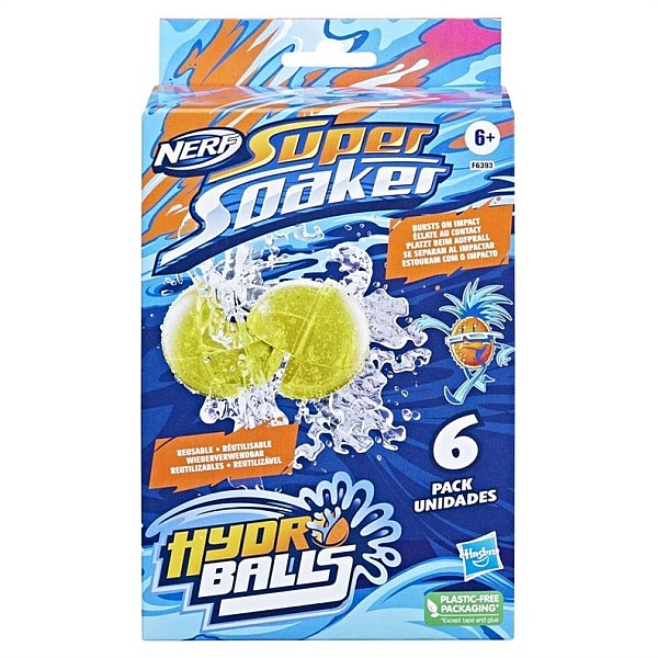 NERF SOA PLAYSET HYDRO BALLS 6-PACK