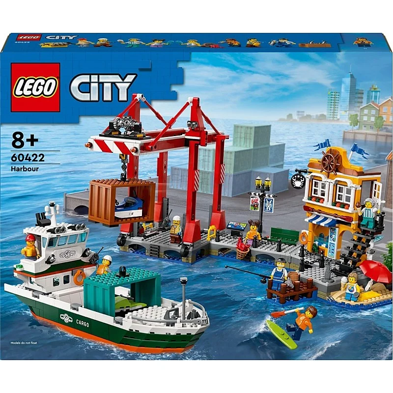 TOY LEGO SEASIDE HARBOR CARGO SHIP 60422