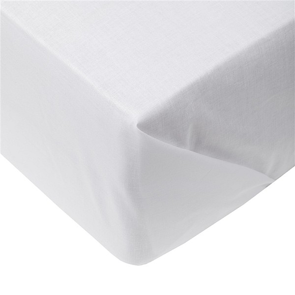 FLAT SHEET COTTON 200X220 CM WHITE