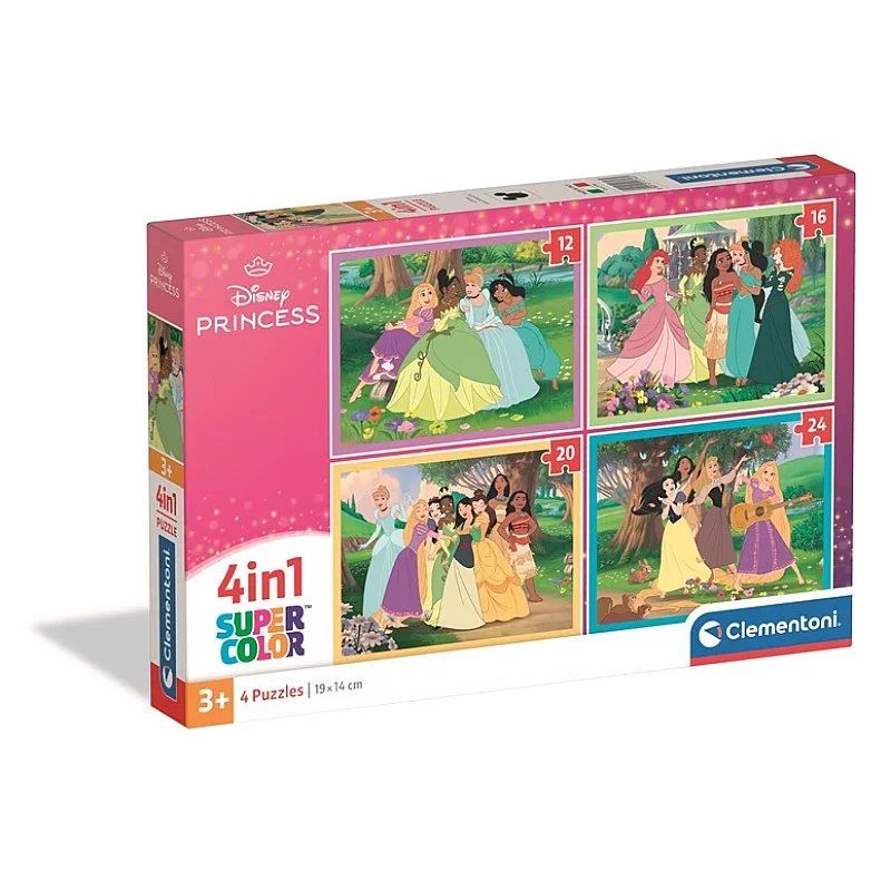 TOY PUZZLE 4IN1 DISNEY PRINCESS 21746