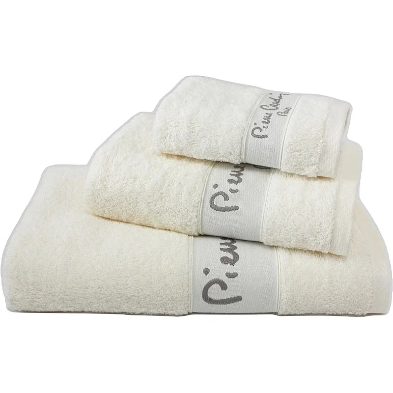TOWEL SETX3 PIER CARD 103 MILK 450GSM