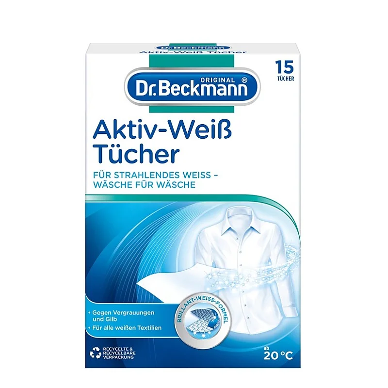 WHITENER SHEETS DR BECKMANN 15PCS