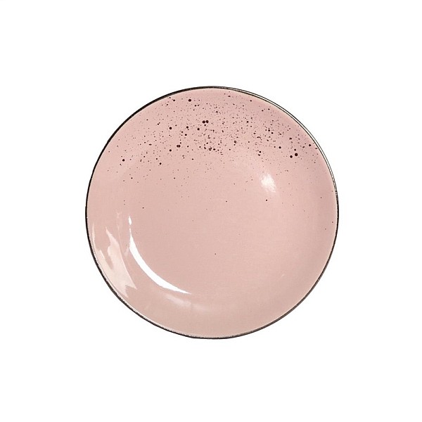 19.5CM SALAD PLATE WITH SPECKLE PINK