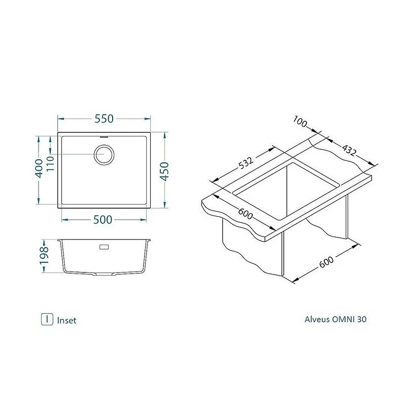 IZLIETE OMNI 30 G81 AR SIFONA BETONU IZLIETE OMNI 30 G81 AR SIFONA BETONU