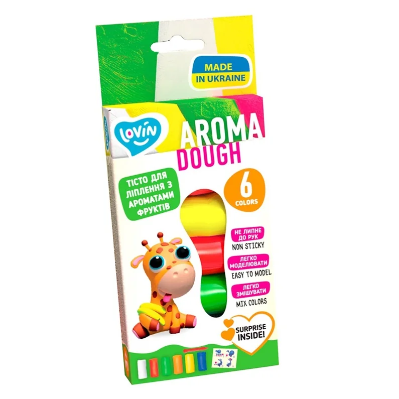 Plastilinas Lovin Aroma Dough ETC41017. įvairių spalvų