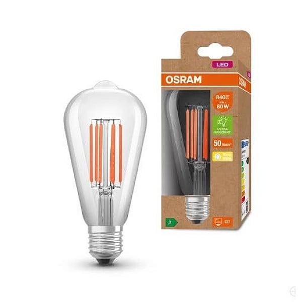 LED LEMPUTĖ. ST64. E27. 4W. 830. 840LM. FILAMENTINĖ. ULTRA