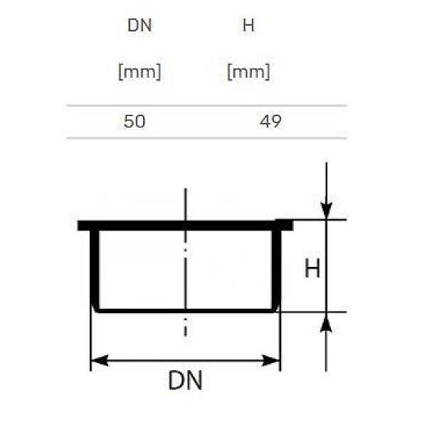 Aklė vidaus kanalizacijai Magnaplast Skolan. 58 mm