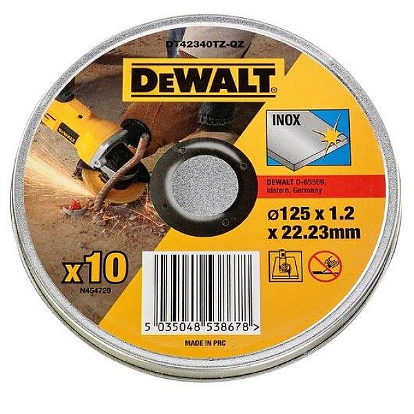 Metalo pjovimo diskas DeWalt 10 vnt DT42340TZ-QZ 125 x 1.2mm