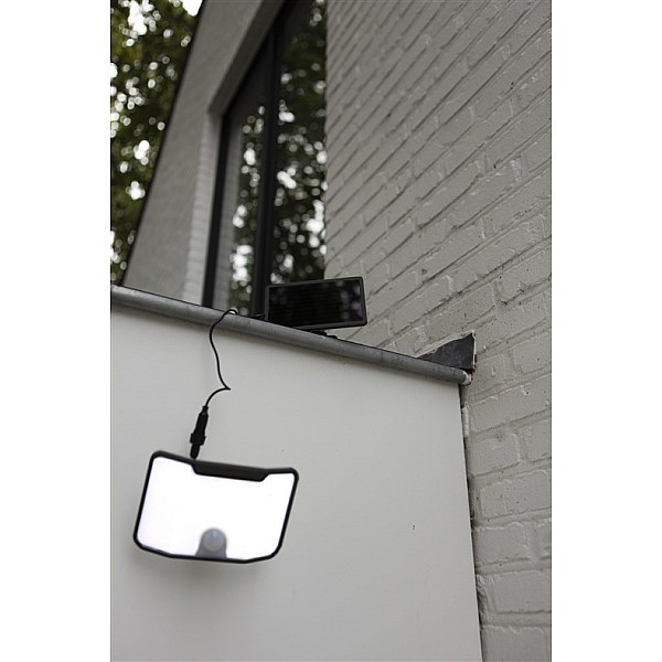 SOLAR LED WALL LIGHT KOMBO 5000K BLACK