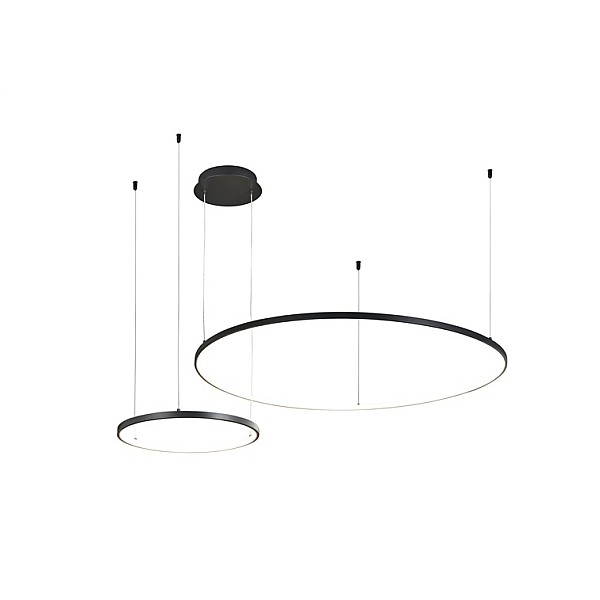 PENDANT LED LIGHT SIBIU 2XROUND 4000K BL