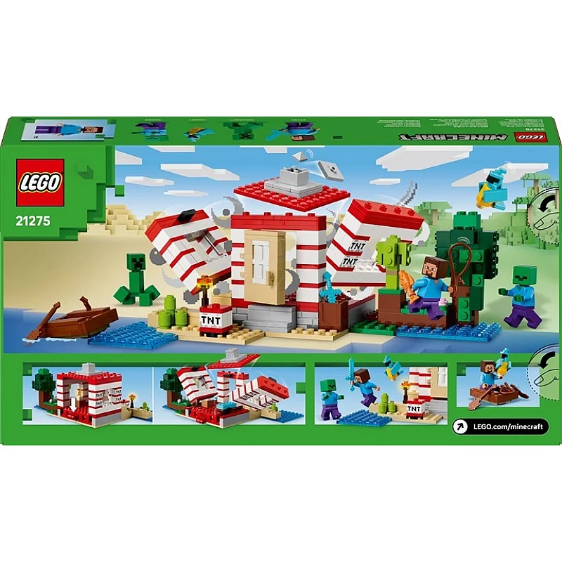 Konstruktorius LEGO® Minecraft The TNT Jungle House 21275 Konstruktorius LEGO® Minecraft The TNT Jungle House 21275