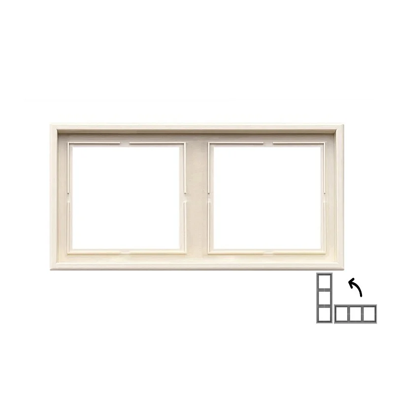 Dvivietis rėmelis LIREGUS MODERN. matinės smėlio spalvos Dvivietis rėmelis LIREGUS MODERN. matinės smėlio spalvos