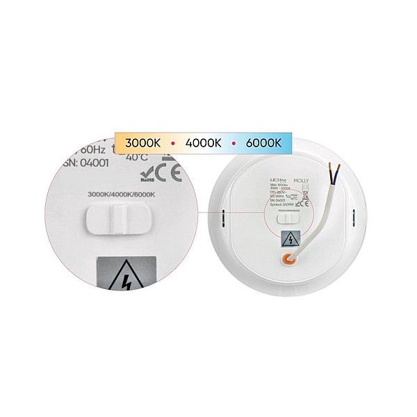 Įmontuojamas šviestuvas LED Line MOLLY. 18W. 3000-6000°K.LED