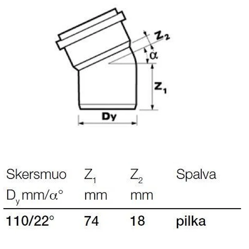 BEND S&W110X22PVC GREY