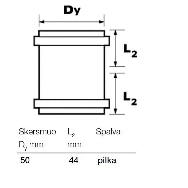 SOCKET S&W DOUBLE50 PVC. GREY