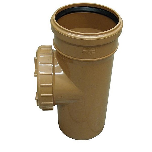 SEWER ACCESS PIPE 110 PVC.BROWN