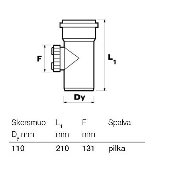 Vidaus kanalizacijos pravala Wavin. Ø 110 mm