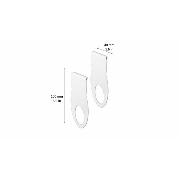 Laikiklis skersiniui Dolle. 100 mm x 40 mm. 2 vnt.