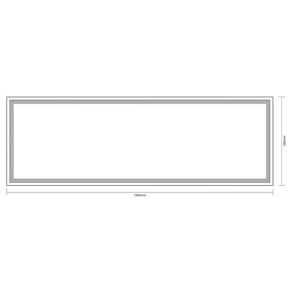 LED PANEL LIGHT 30120 36W 70LM/W IP20